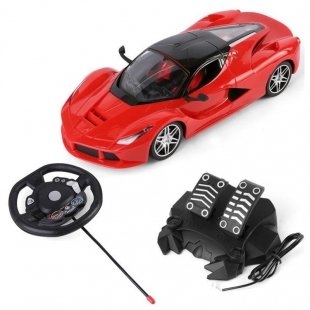 ماشین بازی کنترلی فرمانی پدال دار قرمز مدل 33112