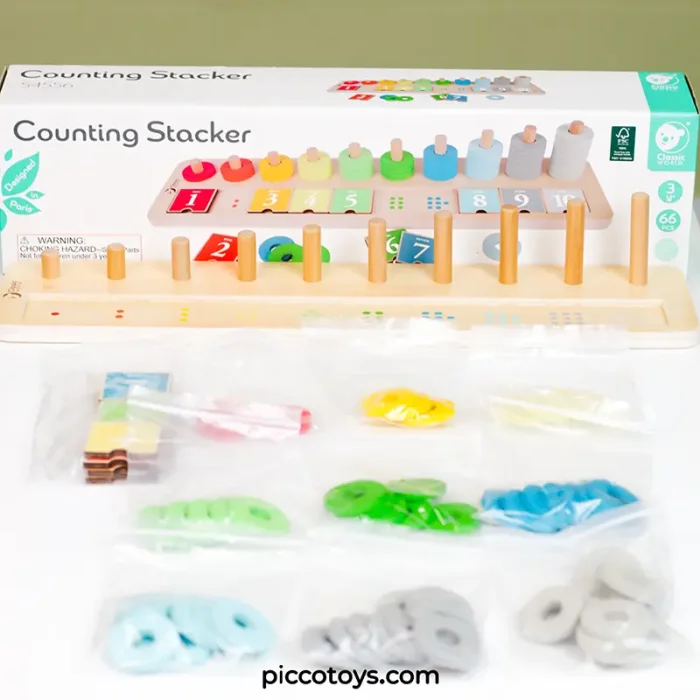 تخته چوبی شمارش اعداد کلاسیک ورلد Classic World Counting Stacker کد 54556