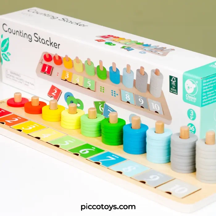 تخته چوبی شمارش اعداد کلاسیک ورلد Classic World Counting Stacker کد 54556