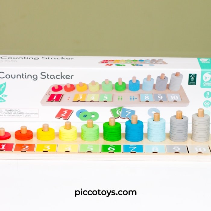 تخته چوبی شمارش اعداد کلاسیک ورلد Classic World Counting Stacker کد 54556