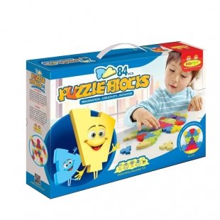 اسباب بازی فکری و پازل 84 تکه آبی مدل 1107