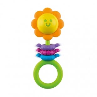 جغجغه و دندان گیر نوزاد طرح گل winfun مدل 00182