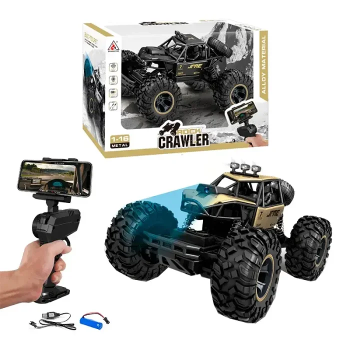 ماکت ماشین کنترلی آفرود با دوربین TRUCK ROCK CRAWLER کد 2093