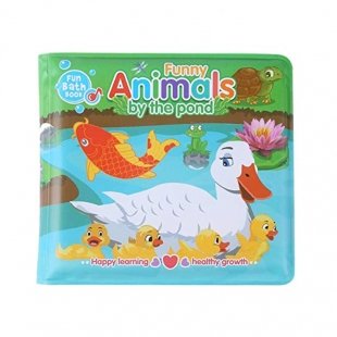 کتاب حمام کودک طرح اردک و اسب آبی مدل P/0957/B