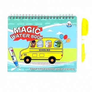 کتاب نقاشی و رنگ آمیزی با ماژیک جادویی طرح اتوبوس مدل P/9995/A