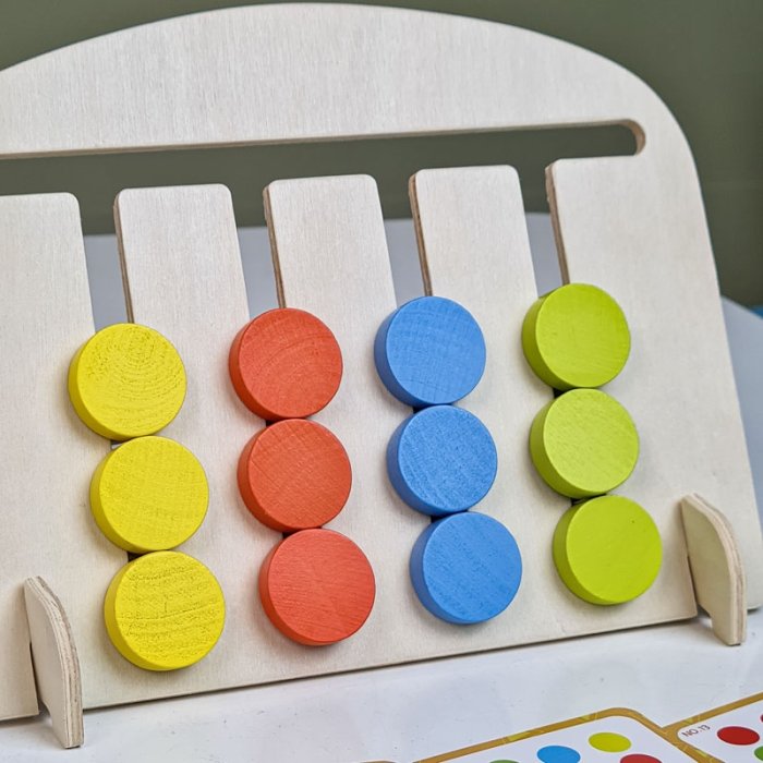 اسباب بازی تطبیق چوبی حیوانات کد JHTOY878