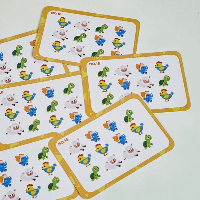 اسباب بازی تطبیق چوبی حیوانات کد JHTOY878