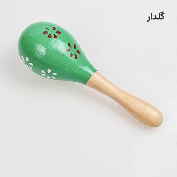 اسباب بازی جغجغه چوبی طرح دار سایز کوچک کد 6827883