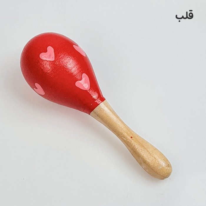 اسباب بازی جغجغه چوبی طرح دار سایز کوچک کد 6827883