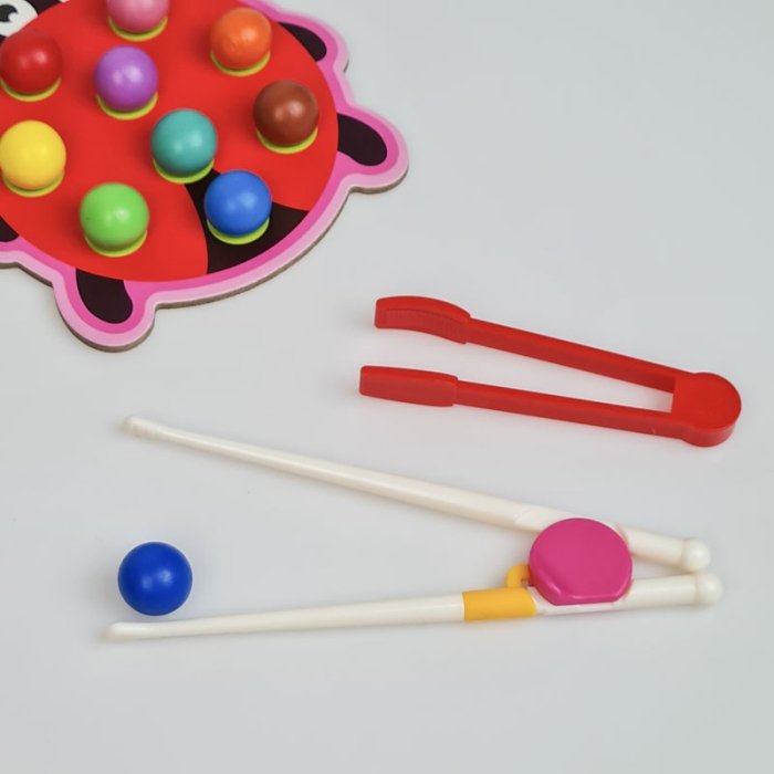 اسباب بازی مونته سوری جایگذاری با انبر طرح حیوانات کد 7542480
