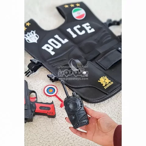 لباس مشاغل کودک جلیقه پلیس کودک با لوازم کد P/4027740/B