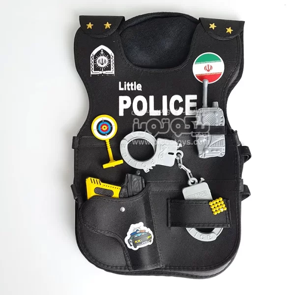 لباس مشاغل کودک جلیقه پلیس کودک با لوازم کد P/4027740/B