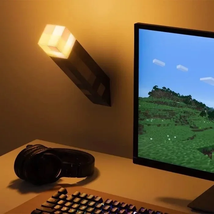 چراغ خواب ماینکرفت مدل مشعل MINECRAFT TORCH کد CTT639