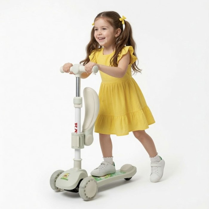 اسکوتر کودک تاشو نشیمن دار رنگ سبز کد P/QT6068/C