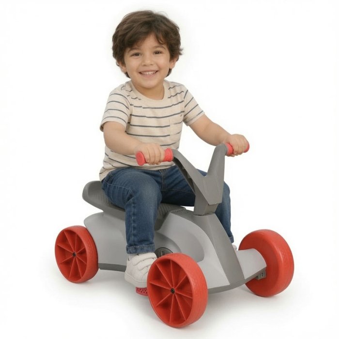 سه چرخه کودک رنگ طوسی قرمز کد P/7276/B