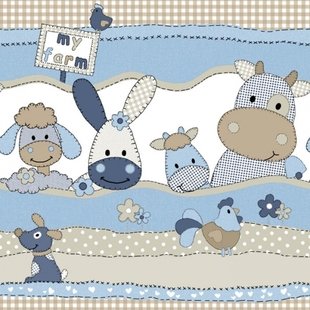 حاشیه ( بوردر ) و کاغذ دیواری بیمبی طرح حیوانات آبی 1386