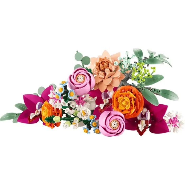 لگو مدل دسته گل 749 تکه lego pretty pink flower bouquet کد 10342
