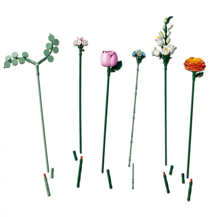 لگو مدل دسته گل 749 تکه lego pretty pink flower bouquet کد 10342