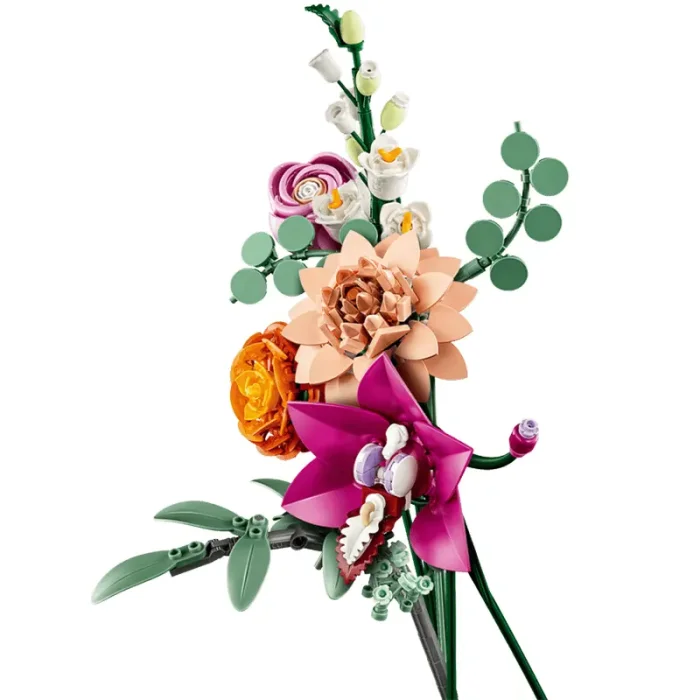 لگو مدل دسته گل 749 تکه lego pretty pink flower bouquet کد 10342