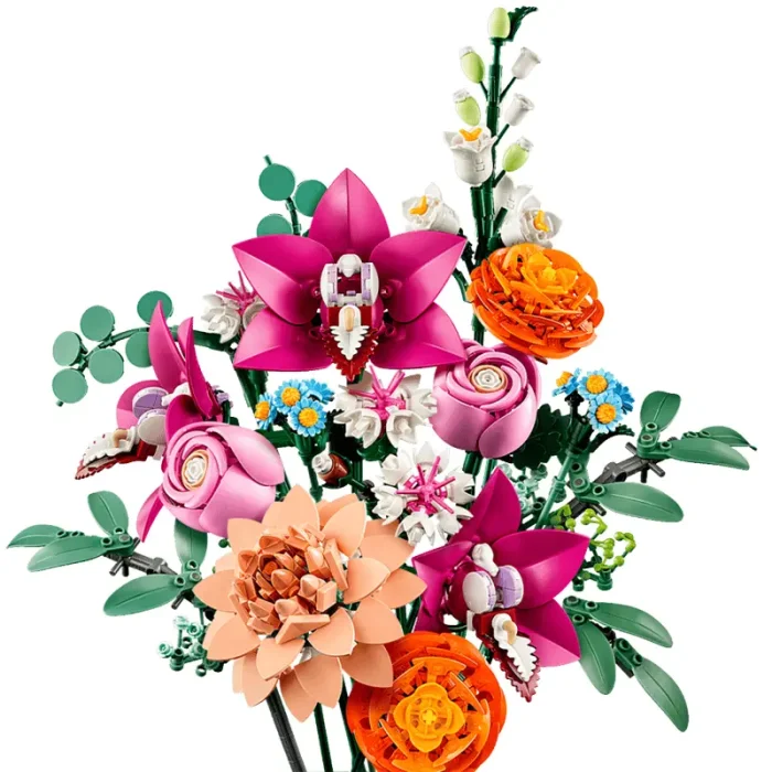 لگو مدل دسته گل 749 تکه lego pretty pink flower bouquet کد 10342