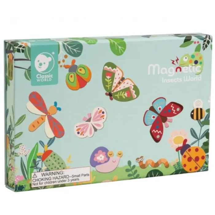پازل مگنتی کلاسیک ورلد مدل حشرات Classic World Magnetic INSECTS WORLD کد 40056