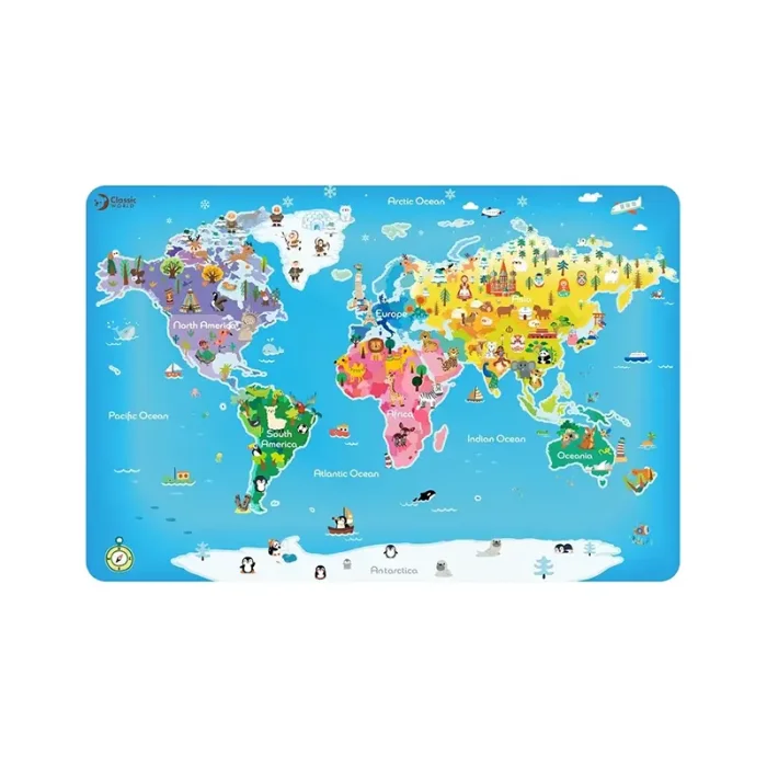 پازل نقشه جهان کلاسیک ورلد Classic World MAP PUZZLE کد 40074