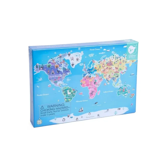 پازل نقشه جهان کلاسیک ورلد Classic World MAP PUZZLE کد 40074