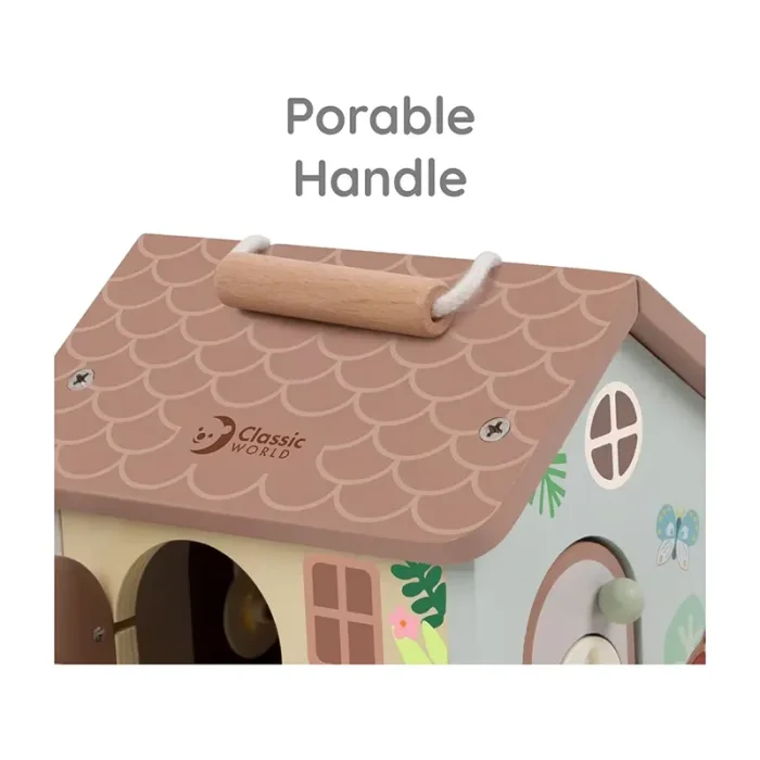 خانه عروسک چوبی کلاسیک ورلد Classic World WOODEN LOCKING HOUSE کد  20270