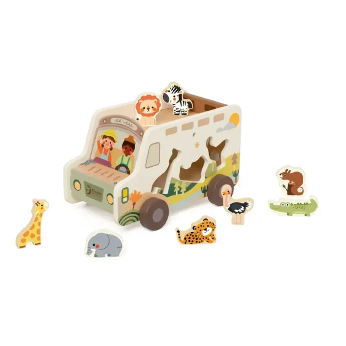 اسباب بازی چوبی کامیون ماجراجوی کلاسیک ورلد Classic World Prairie Adventurer Truck کد 20257