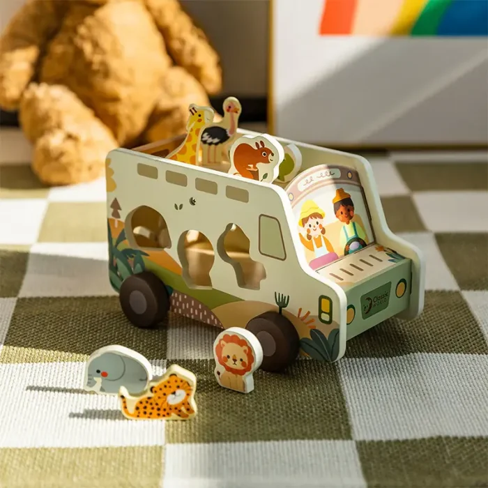 اسباب بازی چوبی کامیون ماجراجوی کلاسیک ورلد Classic World Prairie Adventurer Truck کد 20257