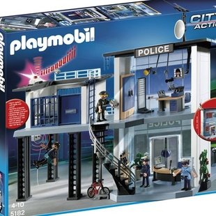 ساختنی پلي موبيل مدل police station with alarm system 5182