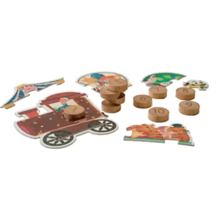 پازل کودک 80 تکه مدل قطار KID FANS ROAD TRIP SUNSET  کد KS2446