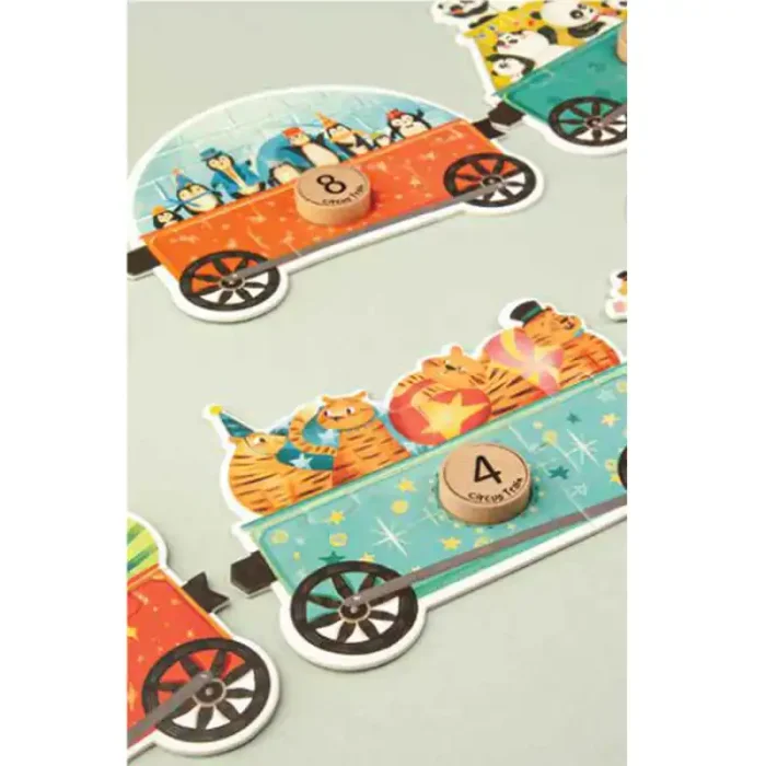 پازل کودک 80 تکه مدل قطار KID FANS ROAD TRIP SUNSET  کد KS2446