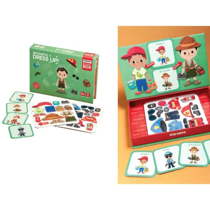 پازل مگنتی طرح لباس پسرانه KID FANS DRESS UP کد KS2453