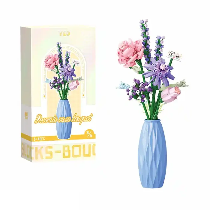 لگو گل به همراه گلدان آبی کد P2352