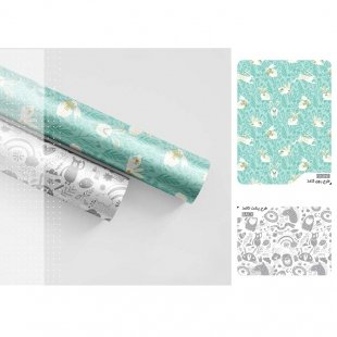 کاغذ کادو دورو طرح حیوانات مدل 199413