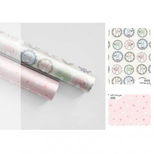 کاغذ کادو دو رو طرح خرگوش مدل 199416