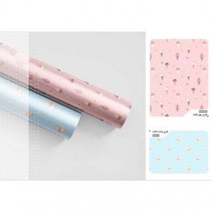 کاغذ کادو دو رو طرح مزه ها مدل 199610