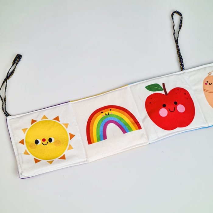 کتاب پارچه ای دور تختی مدل حیوانات کد 7618553