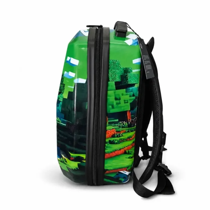 کوله پشتی مدرسه هارد کیس مارینوکس MARINOX طرح ماینکرفت کد P/MS1050/A