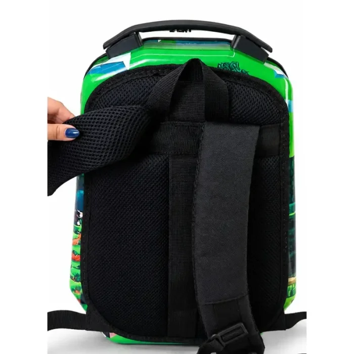 کوله پشتی مدرسه هارد کیس مارینوکس MARINOX طرح ماینکرفت کد P/MS1050/A