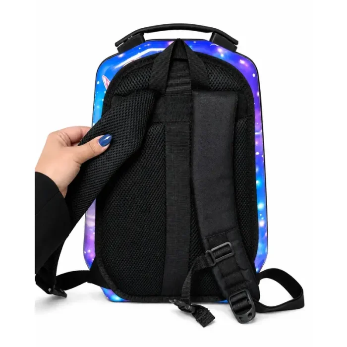 کوله پشتی مدرسه هارد کیس مارینوکس MARINOX طرح کرومی صورتی کد P/MS1050/C