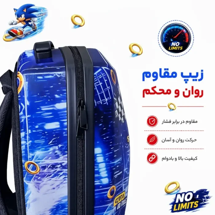 کوله پشتی مدرسه هارد کیس مارینوکس MARINOX طرح یونیکورن کد P/MS1050/D