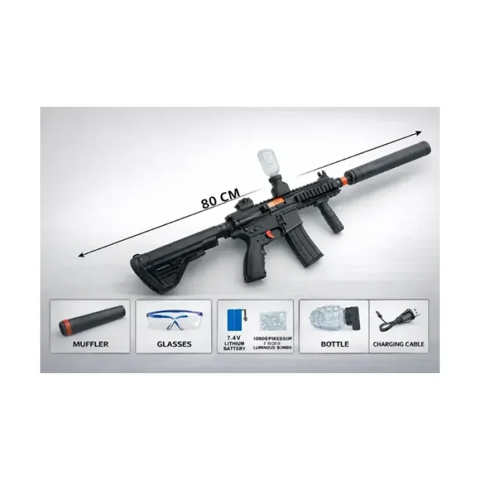 اسباب بازی تفنگ تیر ژله ای M416 رنگ مشکی کد F969A