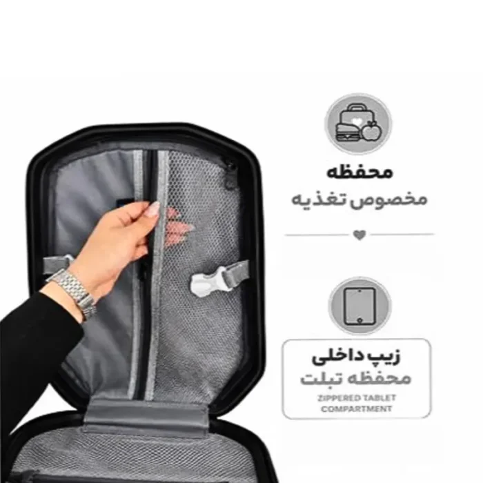 کوله پشتی فانتزی هارد کیس سفری MARINOX MARVEL مدل نایک صورتی کد P/MS1090/B