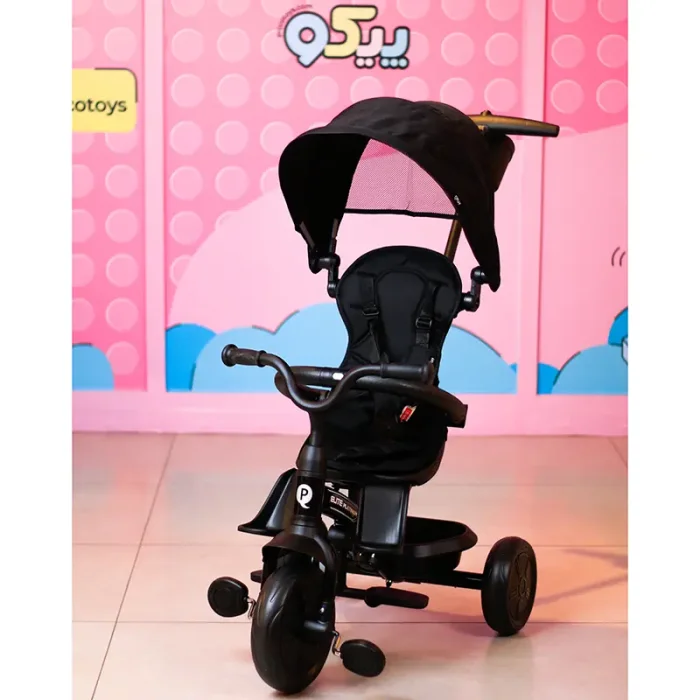سه چرخه کودک پلی کیدز مدل Elite platinum 6in1 Play Kids رنگ مشکی کد 7616410