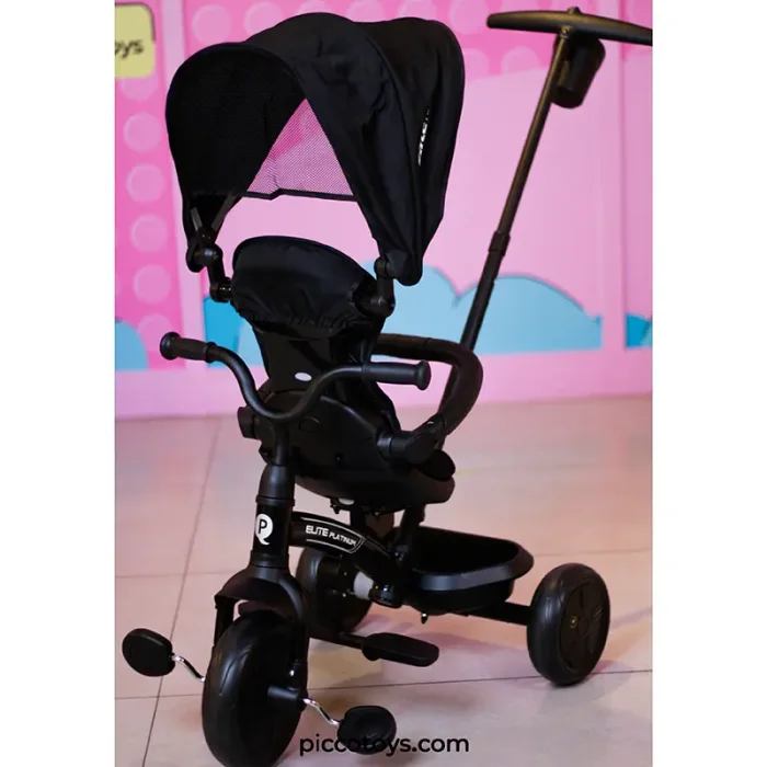 سه چرخه کودک پلی کیدز مدل Elite platinum 6in1 Play Kids رنگ مشکی کد 7616410