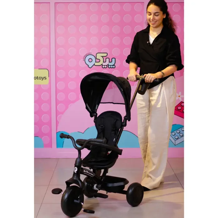 سه چرخه کودک پلی کیدز مدل Elite platinum 6in1 Play Kids رنگ مشکی کد 7616410