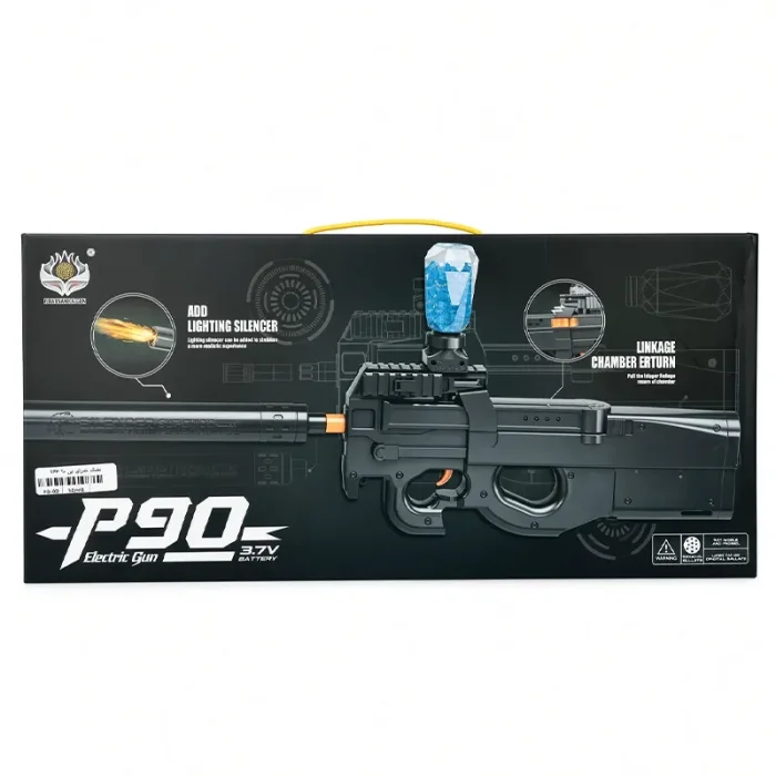 اسباب بازی تفنگ تیر ژله ای P90 رنگ مشکی کد F963A