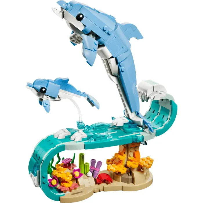 لگو کریتور 542 قطعه 3 در 1 مدل دلفین LEGO Creator 3 in 1 Beautiful Dolphins کد 31385